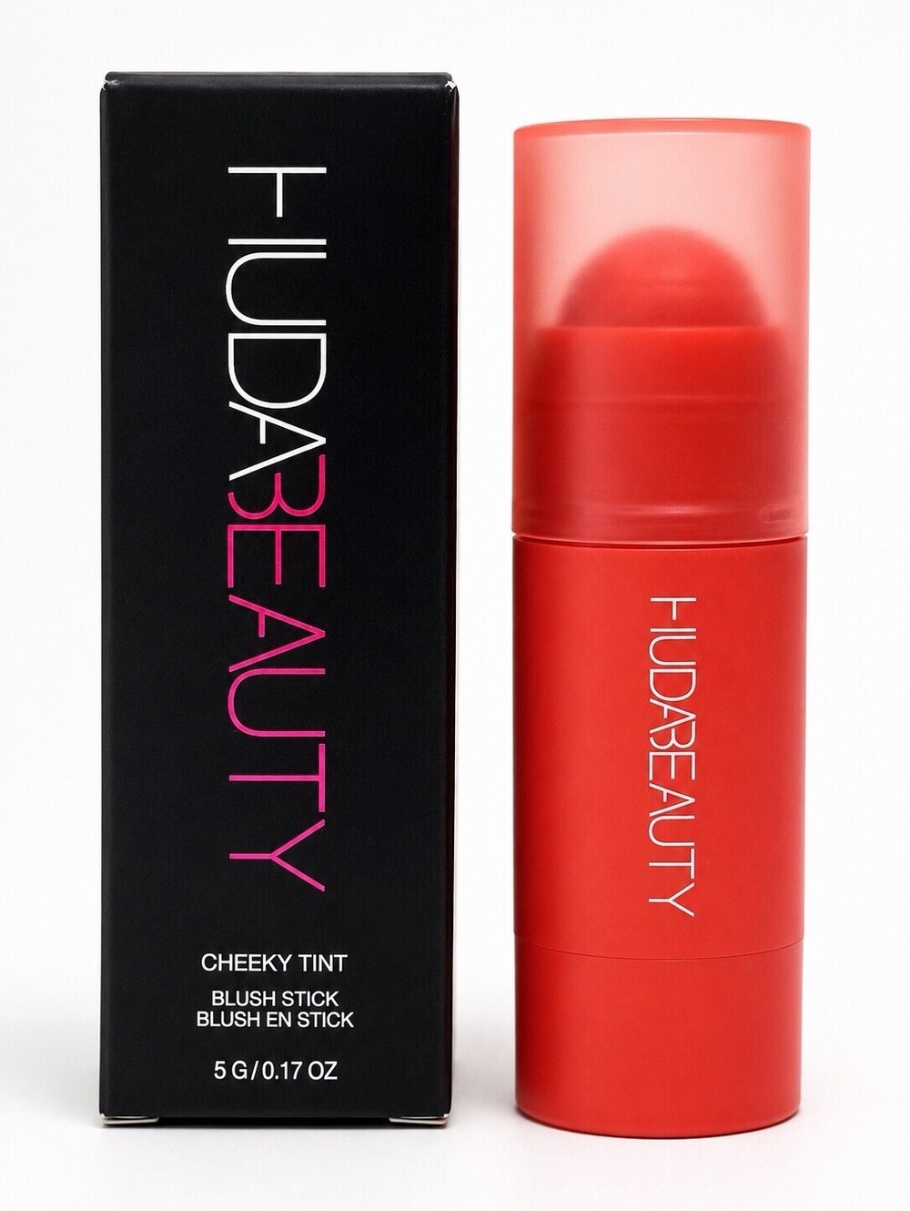 Huda Beauty Cheeky Tint Blush Stick Coral Cutie 3261 5g New In Box